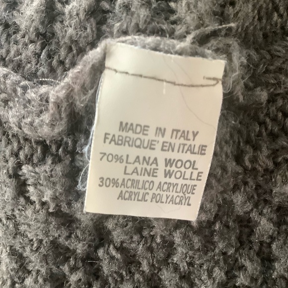 Brandy Melville Open Front Wool Blend Cardigan Sweater One Size Asymmetrical - Picture 8 of 9